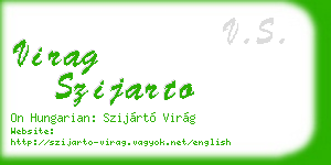 virag szijarto business card